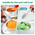FOCUSLINE Disposable Plastic Utensils White

