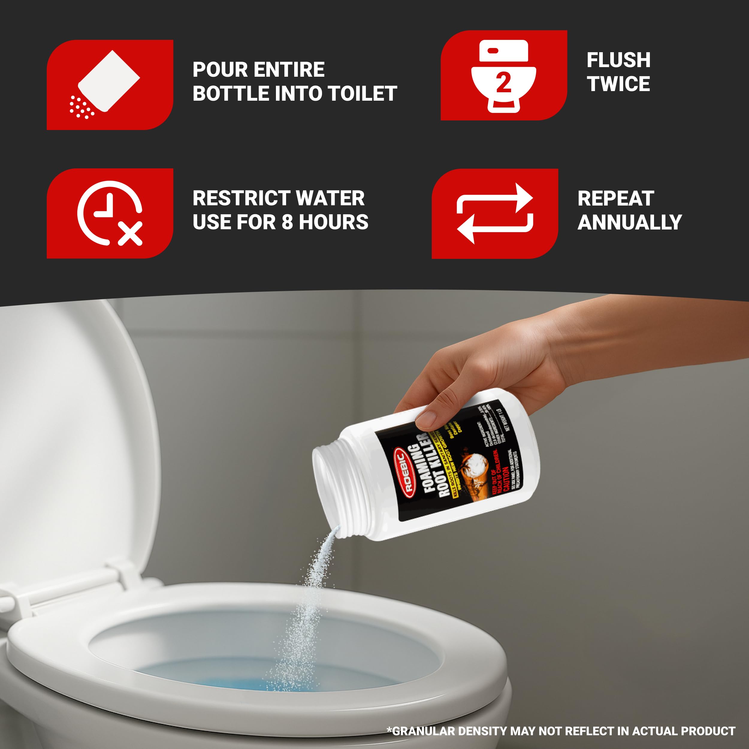 Roebic Foaming Tree Root Killer for Plumbing

