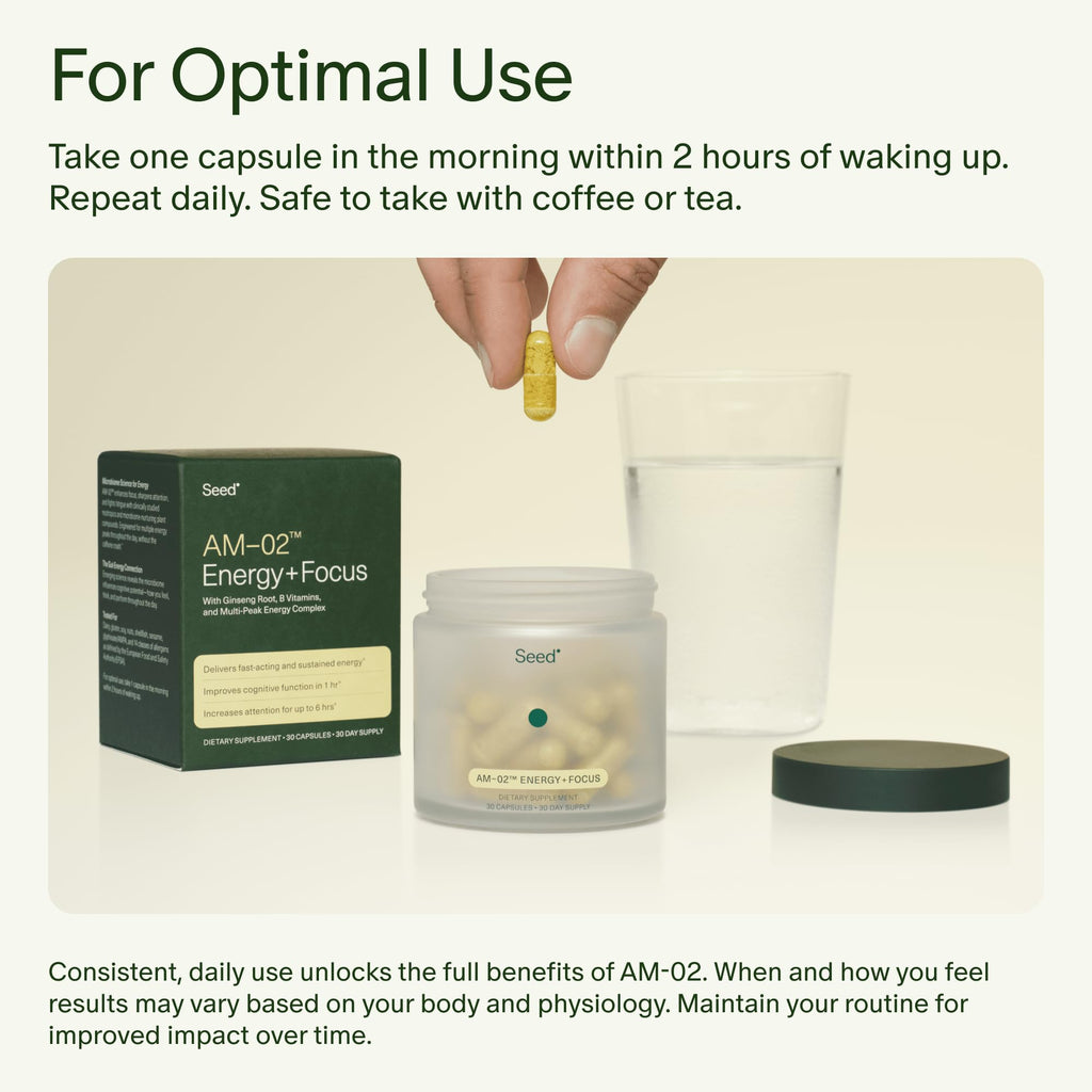 Seed Daily Focus & Energy Supplement | Focus & Clarity

