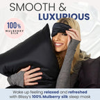 Blissy Silk Sleep Mask - Premium Mulberry Silk 22 Momme

