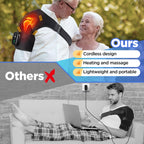 Cordless Shoulder Heating Pad & Massager | Heat & Vibration

