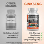 Clean Nutraceuticals Focus Formula Panax Ginseng Ginkgo

