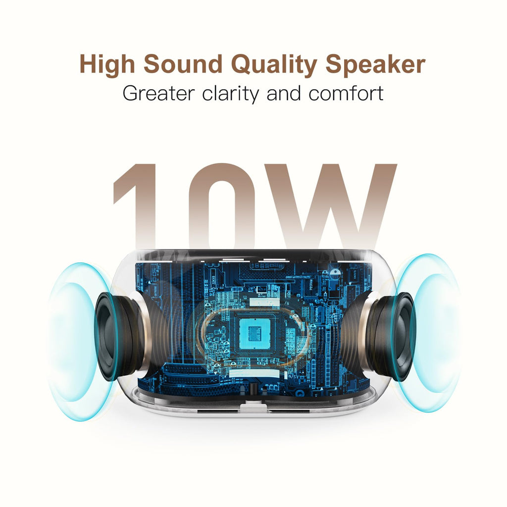 ANJANK Sound Machine Alarm Clock with Bluetooth Speaker

