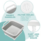Collapsible Dishpan with Drain Plug – Portable Wash Basin

