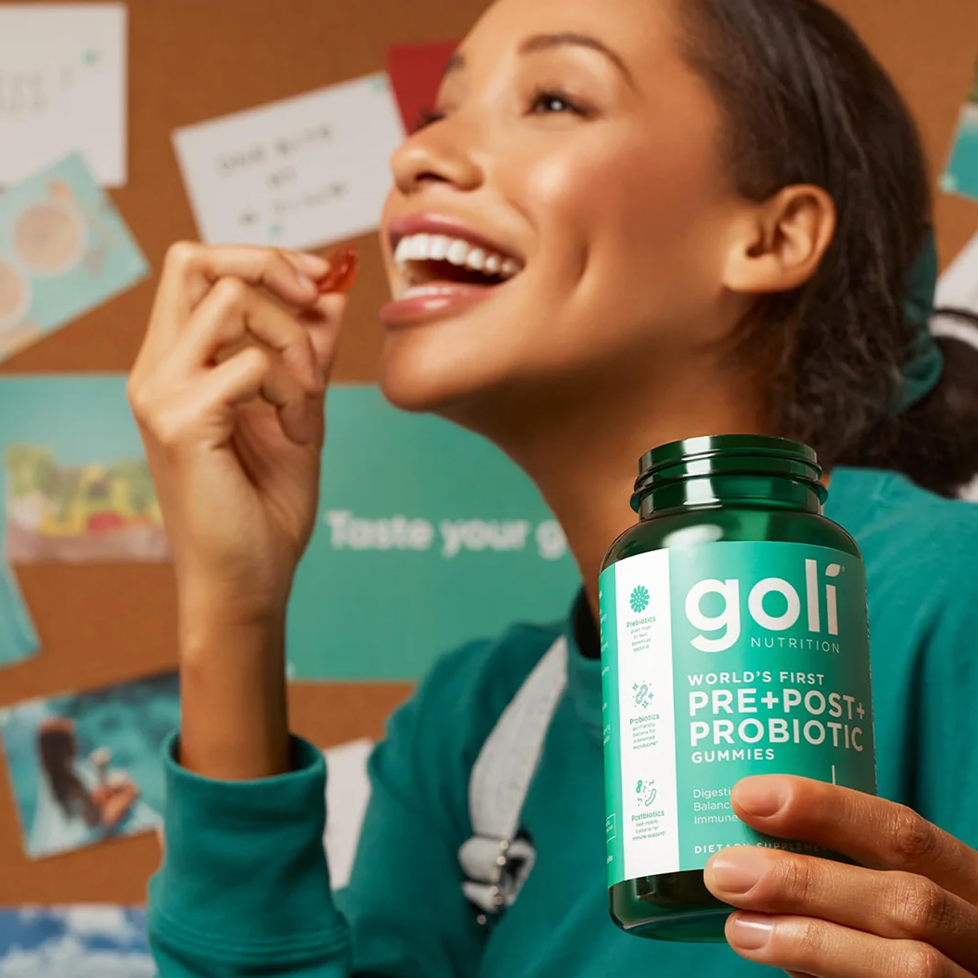 Goli Pre Pro Postbiotic Gummies - 3-in-1 Formula

