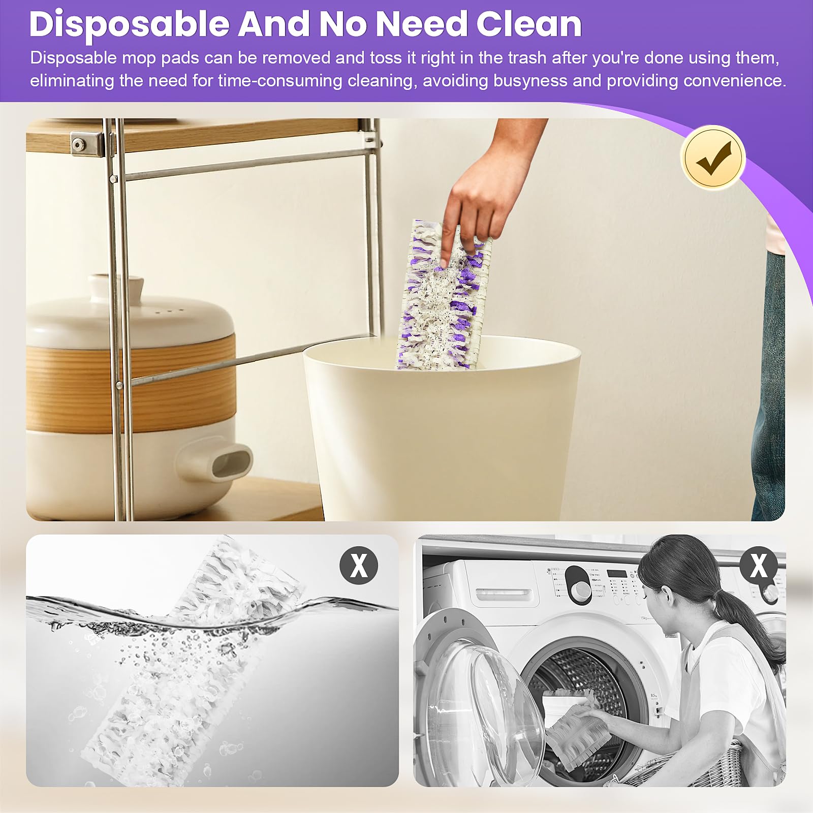 PowerMop Refill Pads for Multi-Surface and Wood Mop

