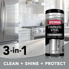 Weiman Stainless Steel Cleaner & Polish | Streak-Free Shine

