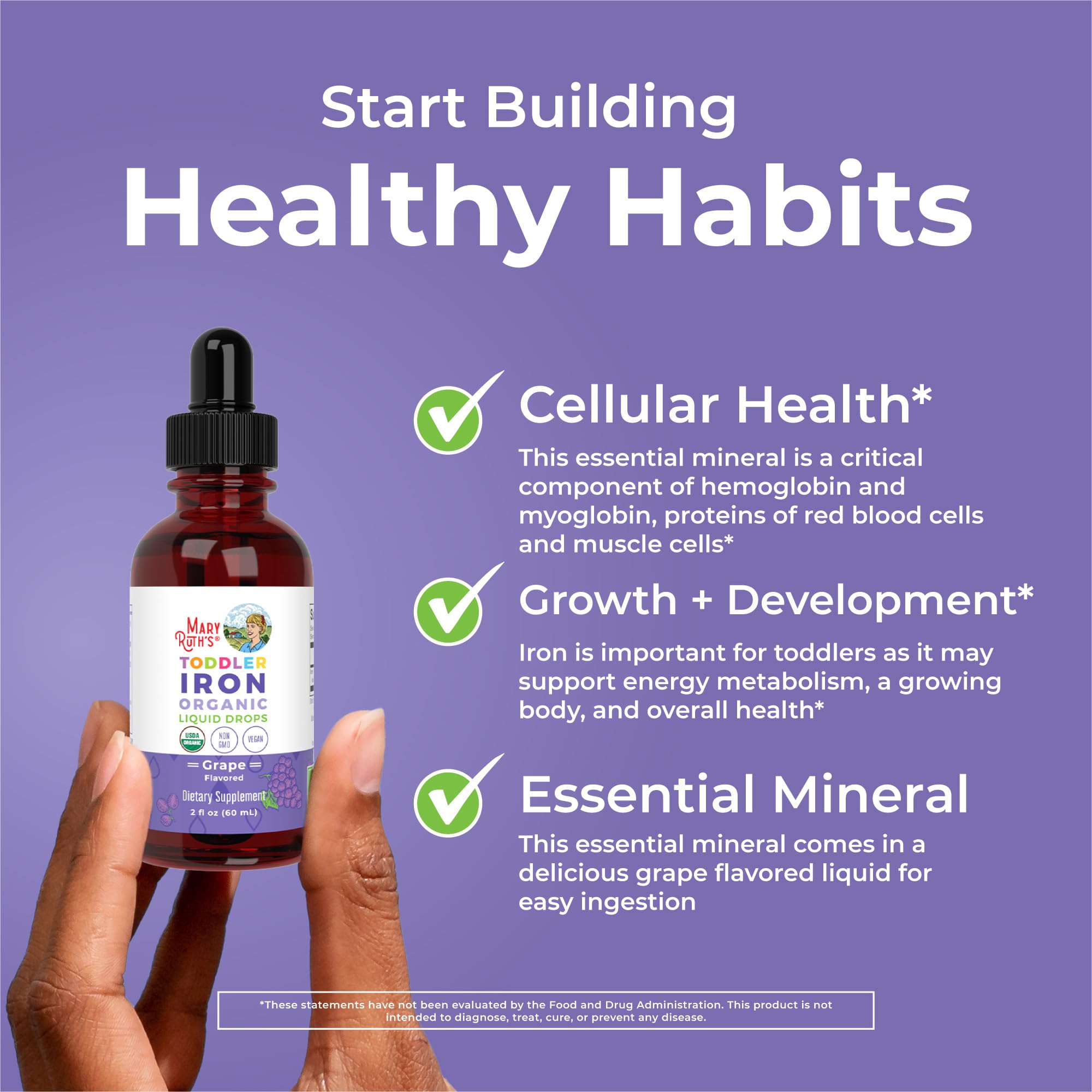 MaryRuth's Toddler Iron Supplement - Liquid Iron for Kids

