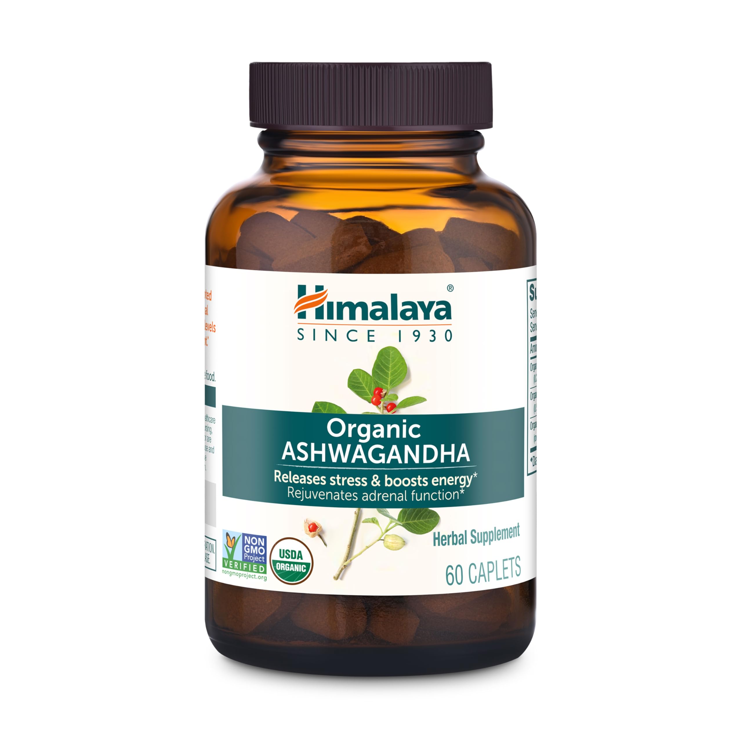 Himalaya Organic Ashwagandha Root - Ayurvedic Supplement

