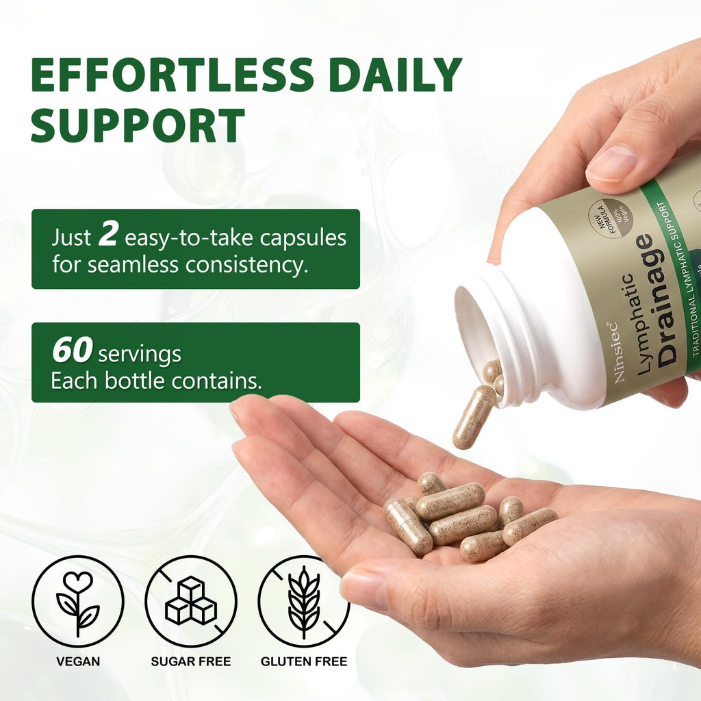 Ninsiec Lymphatic Drainage Herbal Supplements

