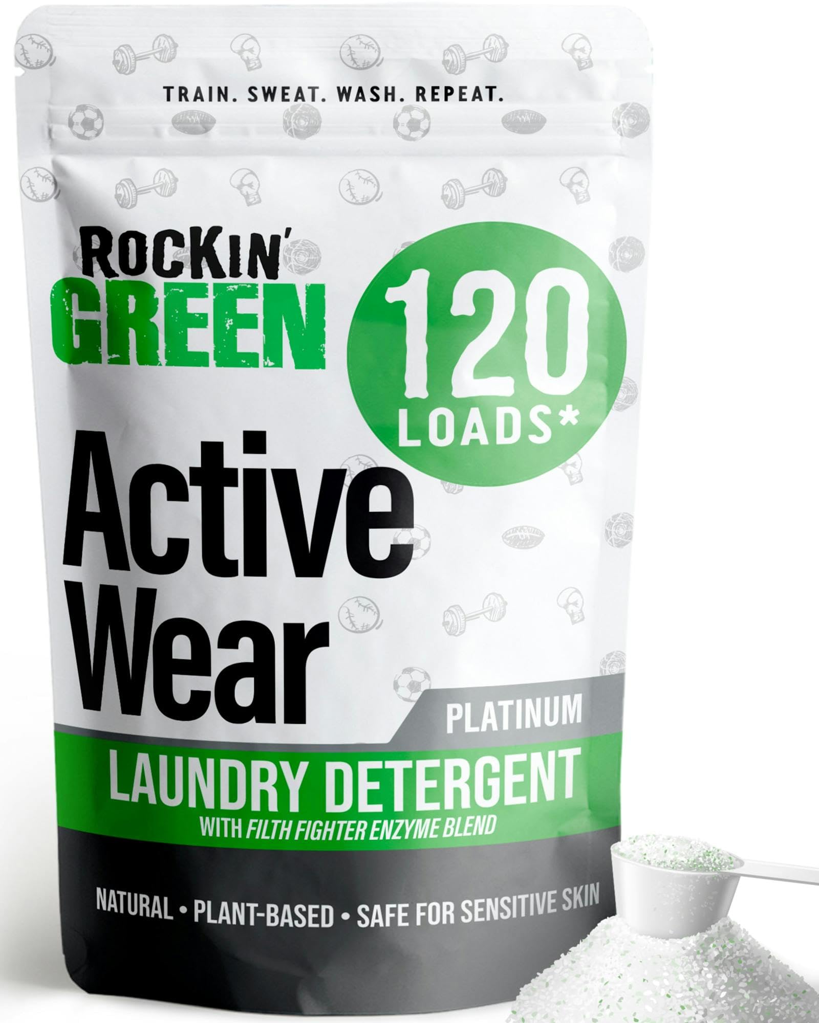 Rockin' Green Laundry Detergent - Plant-Based Odor Fighter

