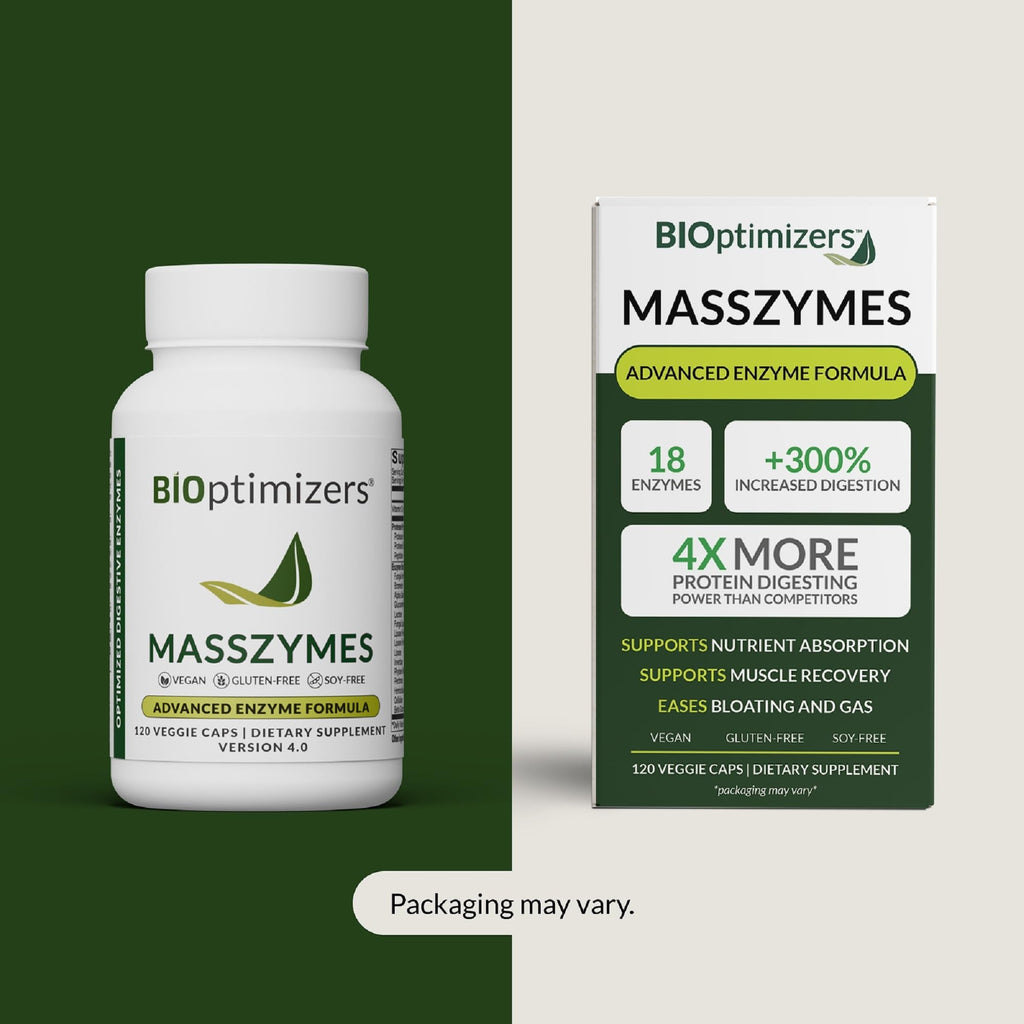 MassZymes Digestive Enzymes by BIOptimizers for Gut Health

