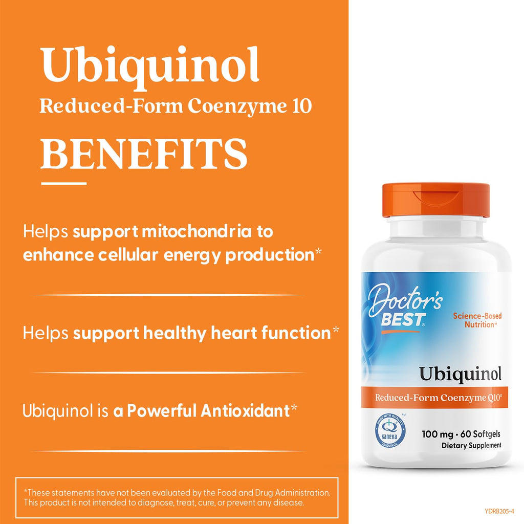 CoQ10 Doctor's Best Kaneka Ubiquinol Supplement

