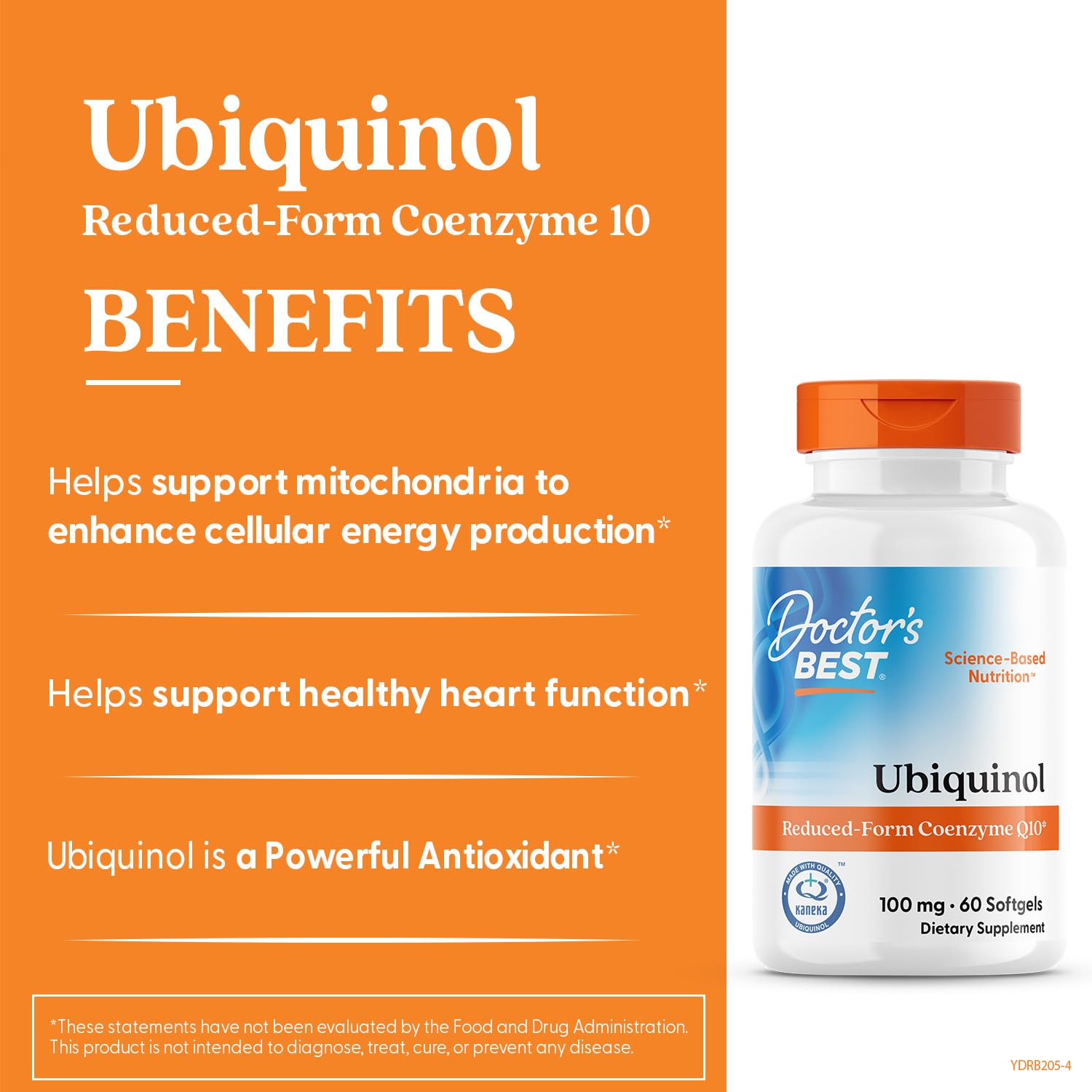 CoQ10 Doctor's Best Kaneka Ubiquinol Supplement

