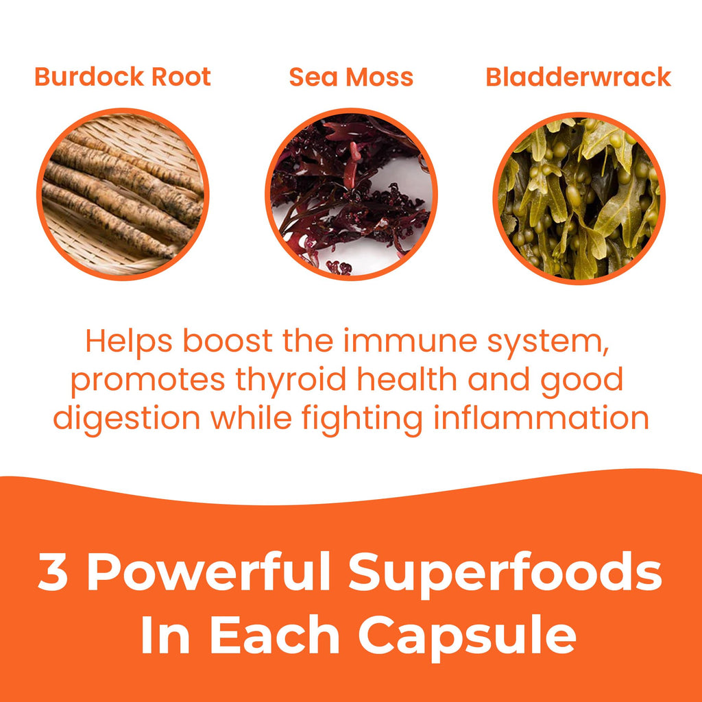 Infinite Age Sea Moss Capsules - Vegan Irish Sea Moss

