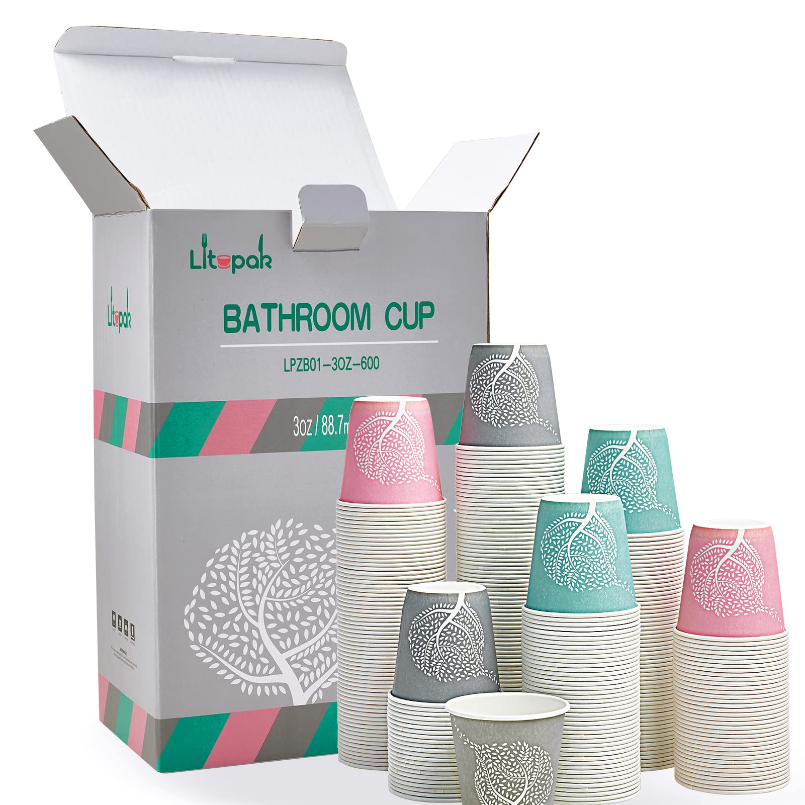 LITOPAK Disposable Bathroom Cups - Paper Cups for Events

