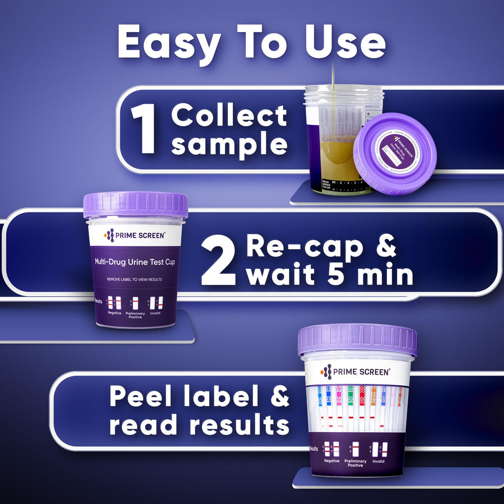 Prime Screen Urine Drug Test Cup for Home Use


