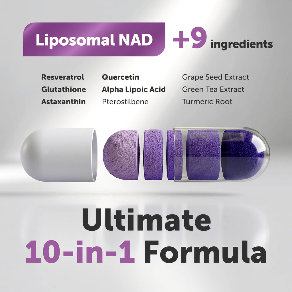 Micro Ingredients Liposomal NAD+ Complex NMN Pathway

