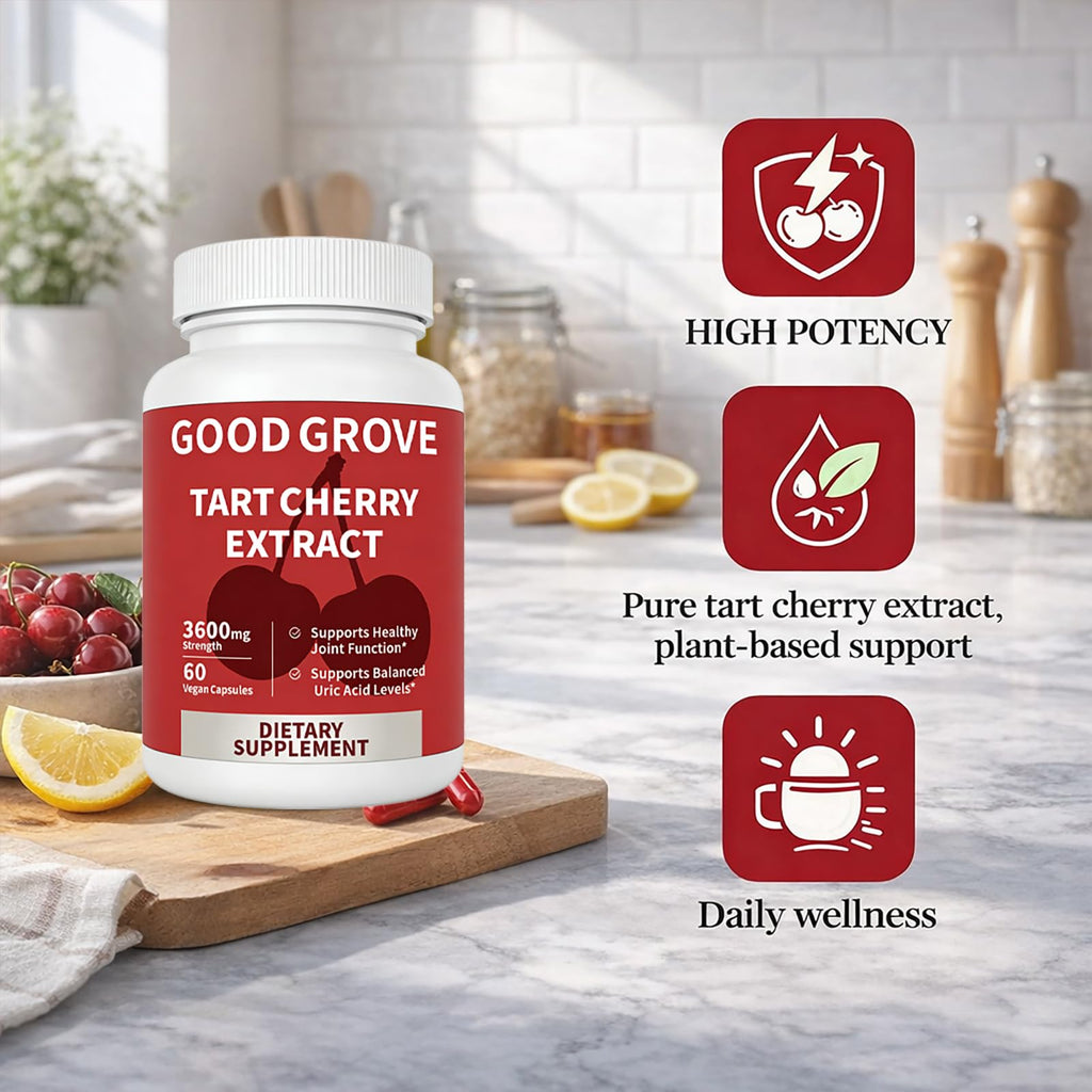 Tart Cherry Extract Capsule Supplement

