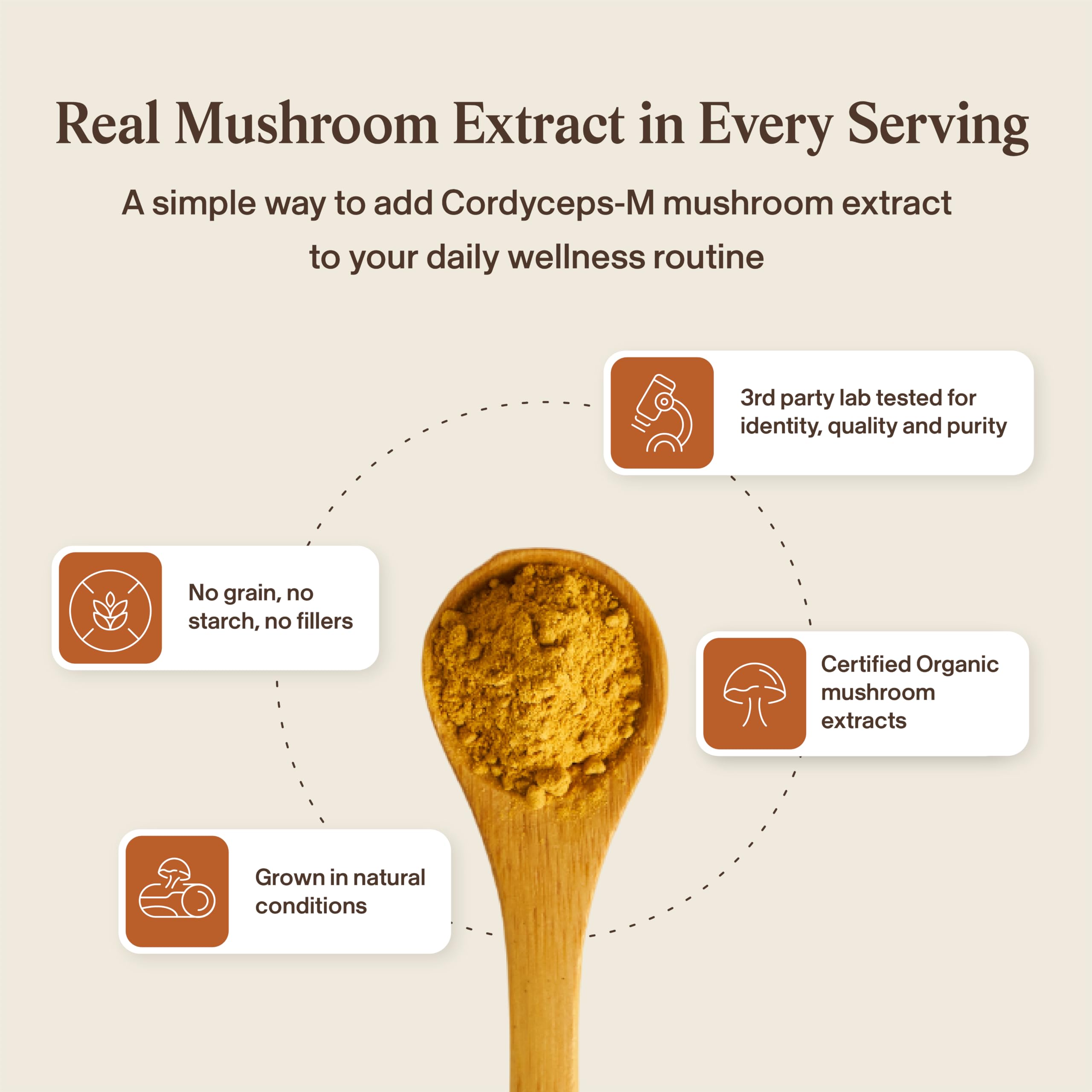 Real Mushrooms Cordyceps Capsules with Beta Glucans

