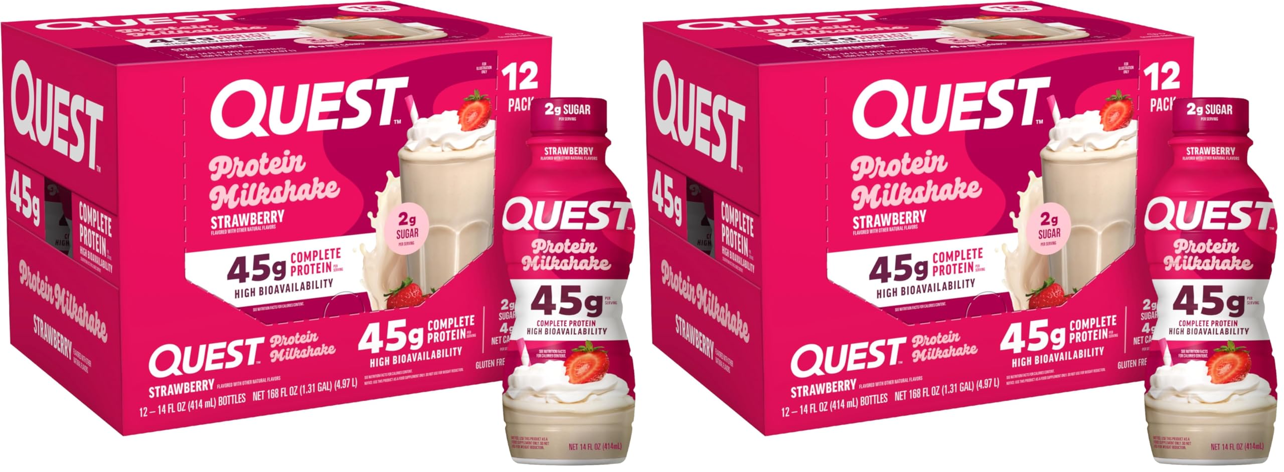 Quest Ready-to-Drink Protein Shake, 45g Protein, Gluten Free