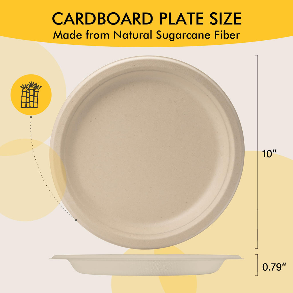RACETOP Compostable Paper Plates - Heavy Duty

