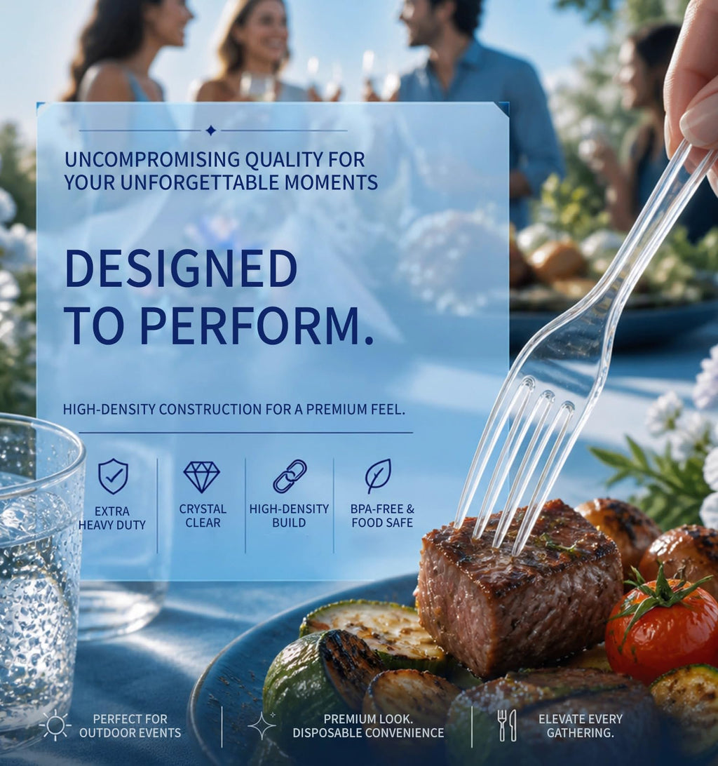 Voatree Disposable Plastic Forks - BPA-Free


