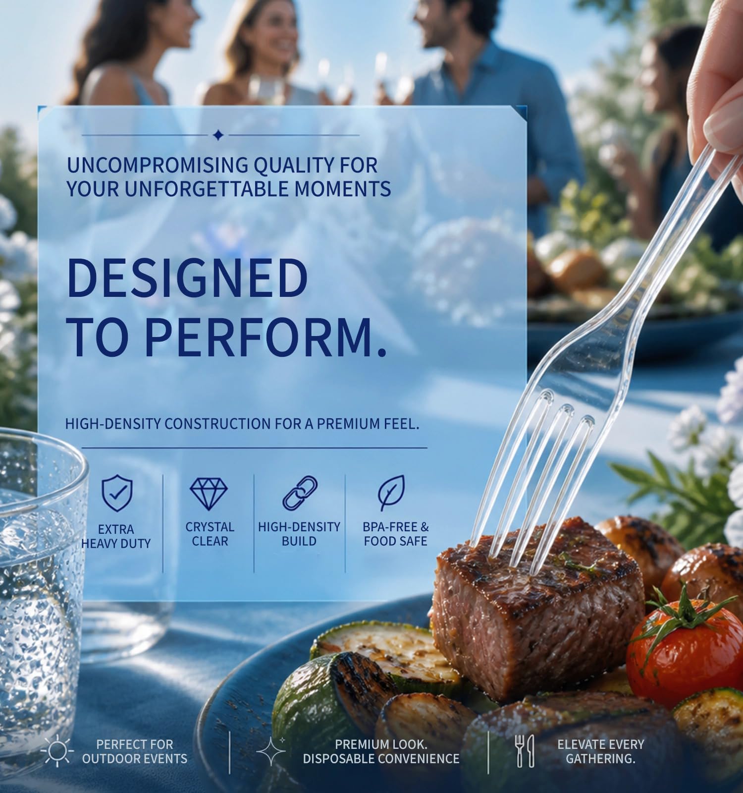 Voatree Disposable Plastic Forks - BPA-Free

