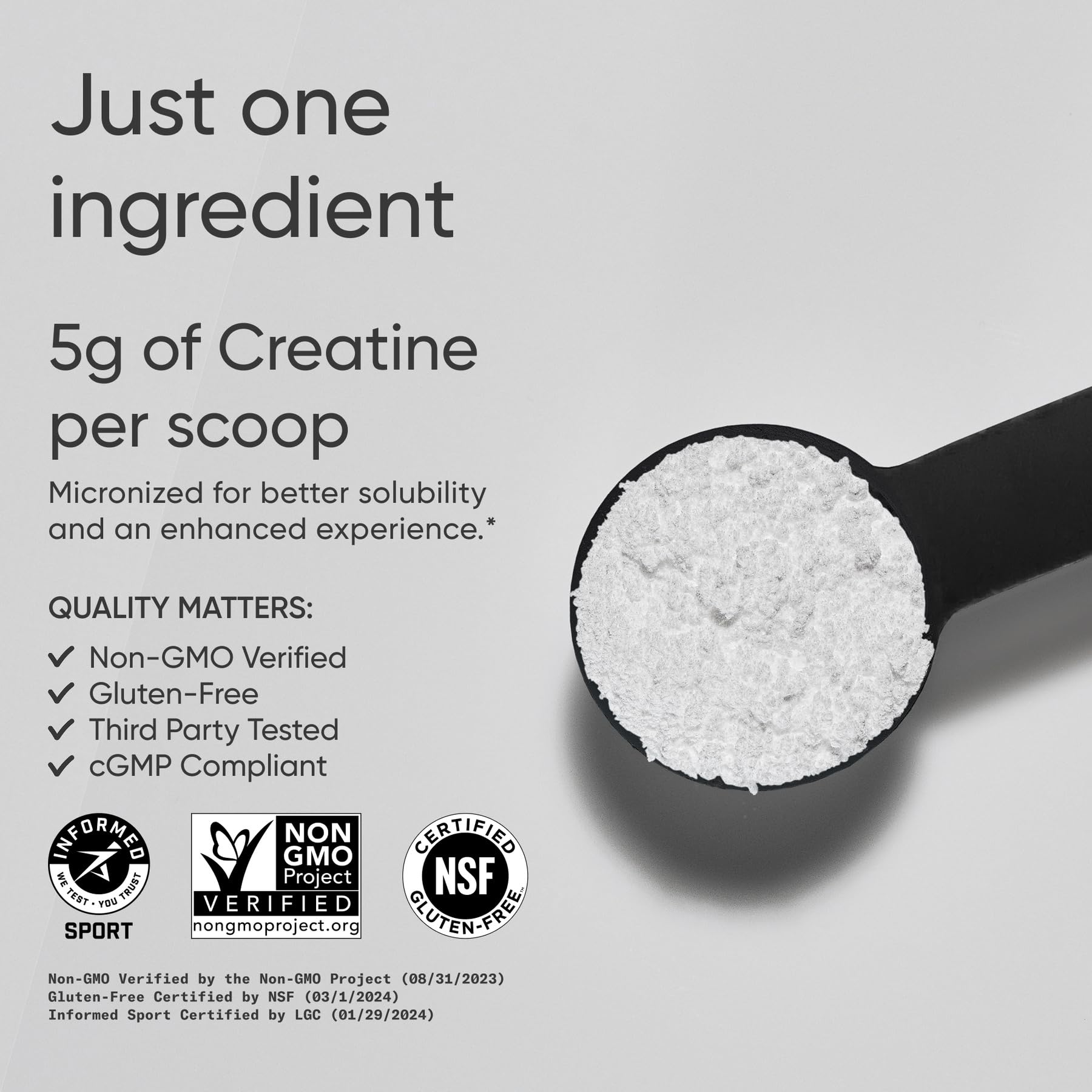 Sports Research Creatine Monohydrate Powder 5 g Micronized

