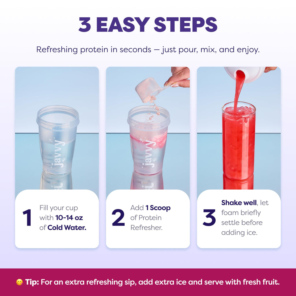 Javvy Clear Protein Refresher Drink Mix | 10g Protein

