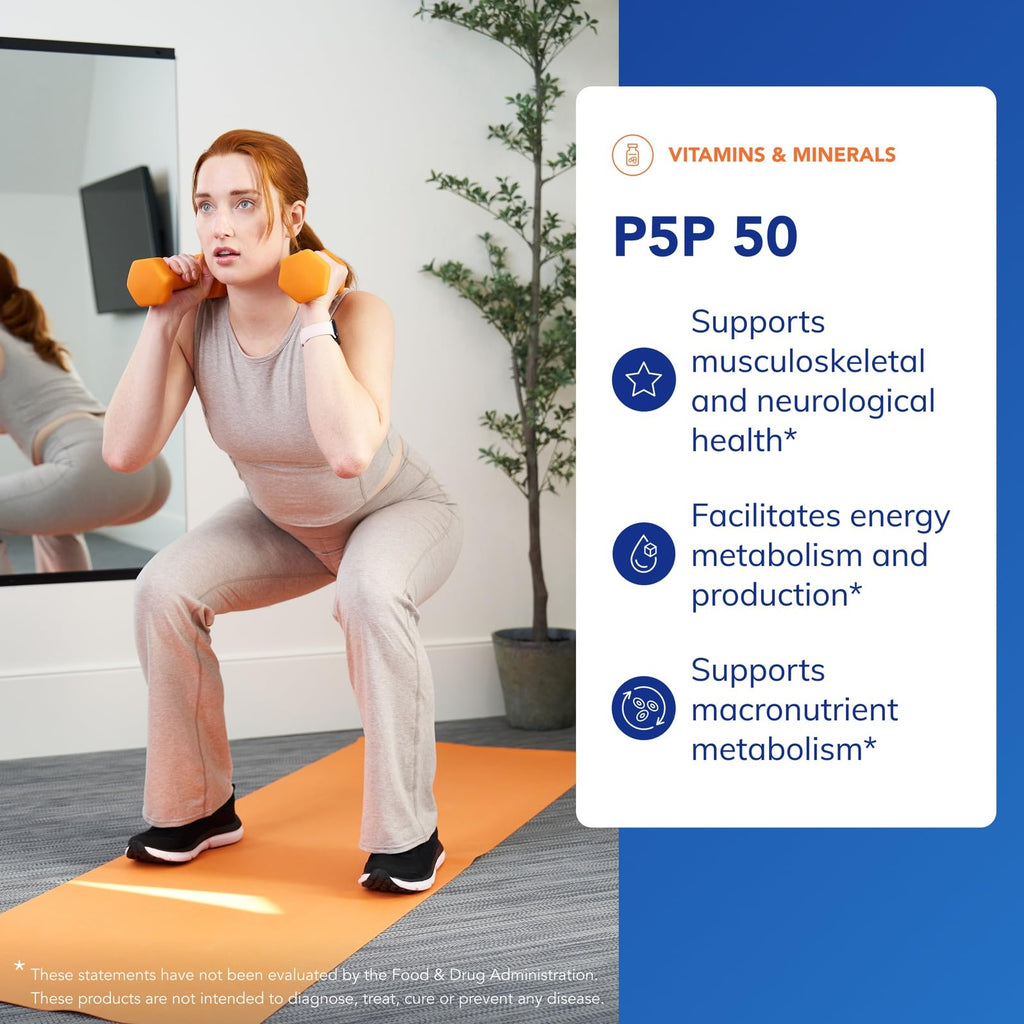 Pure Encapsulations P5P Vitamin B6 for Energy & Brain Health

