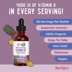 MaryRuth's Vitamin D3 Liquid Drops Megadose - Vegan Non-GMO


