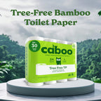 Caboo Tree Free Bamboo Toilet Paper 2-Ply Septic Safe

