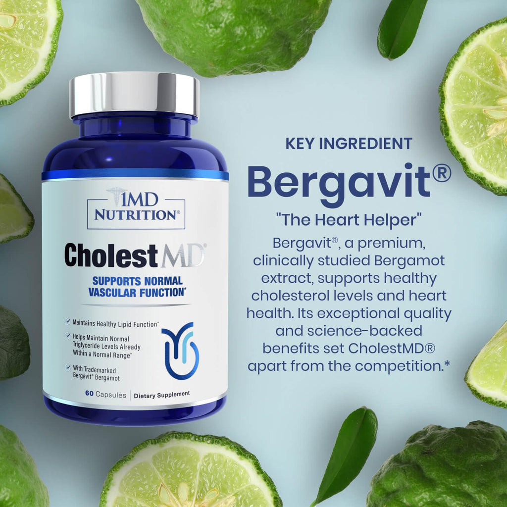 CholestMD by 1MD Nutrition with Olive Leaf & Bergavit

