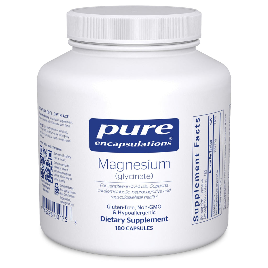 Pure Encapsulations Magnesium Glycinate Supplement for Stress Relief, Sleep & Heart Health