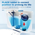 Vacplus Toilet Bowl Cleaner Tablets - Drop-In Tank Cleaner

