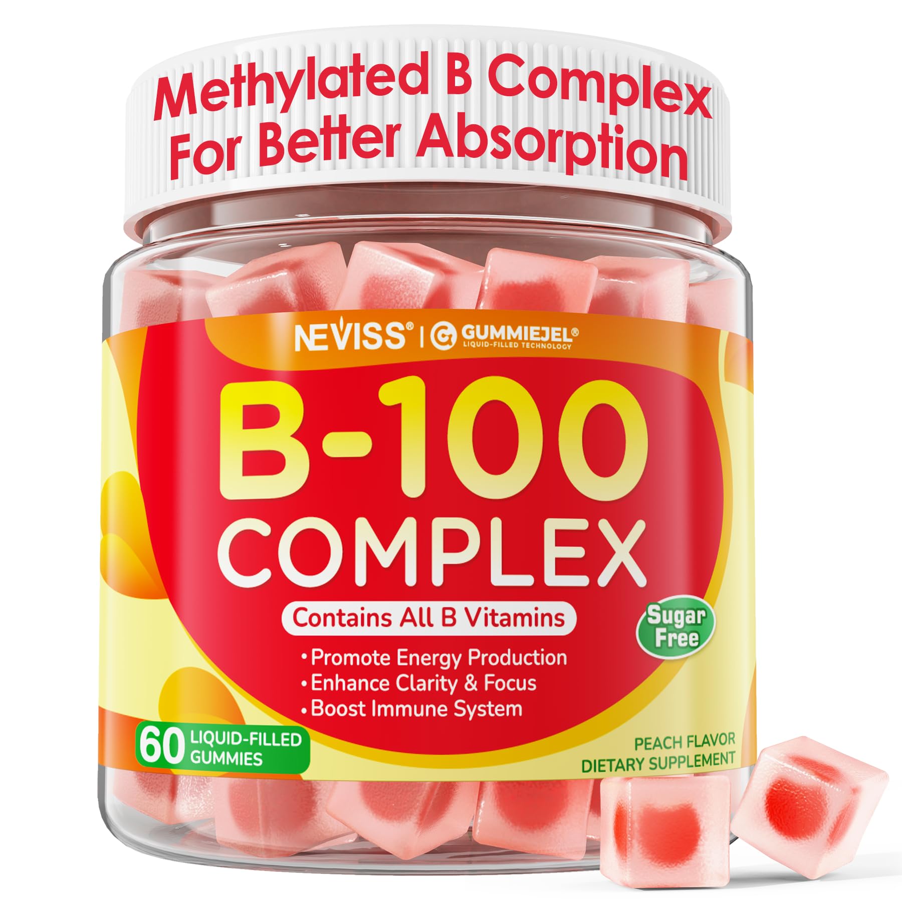 Neviss B Complex Gummies – Methylated B Vitamins

