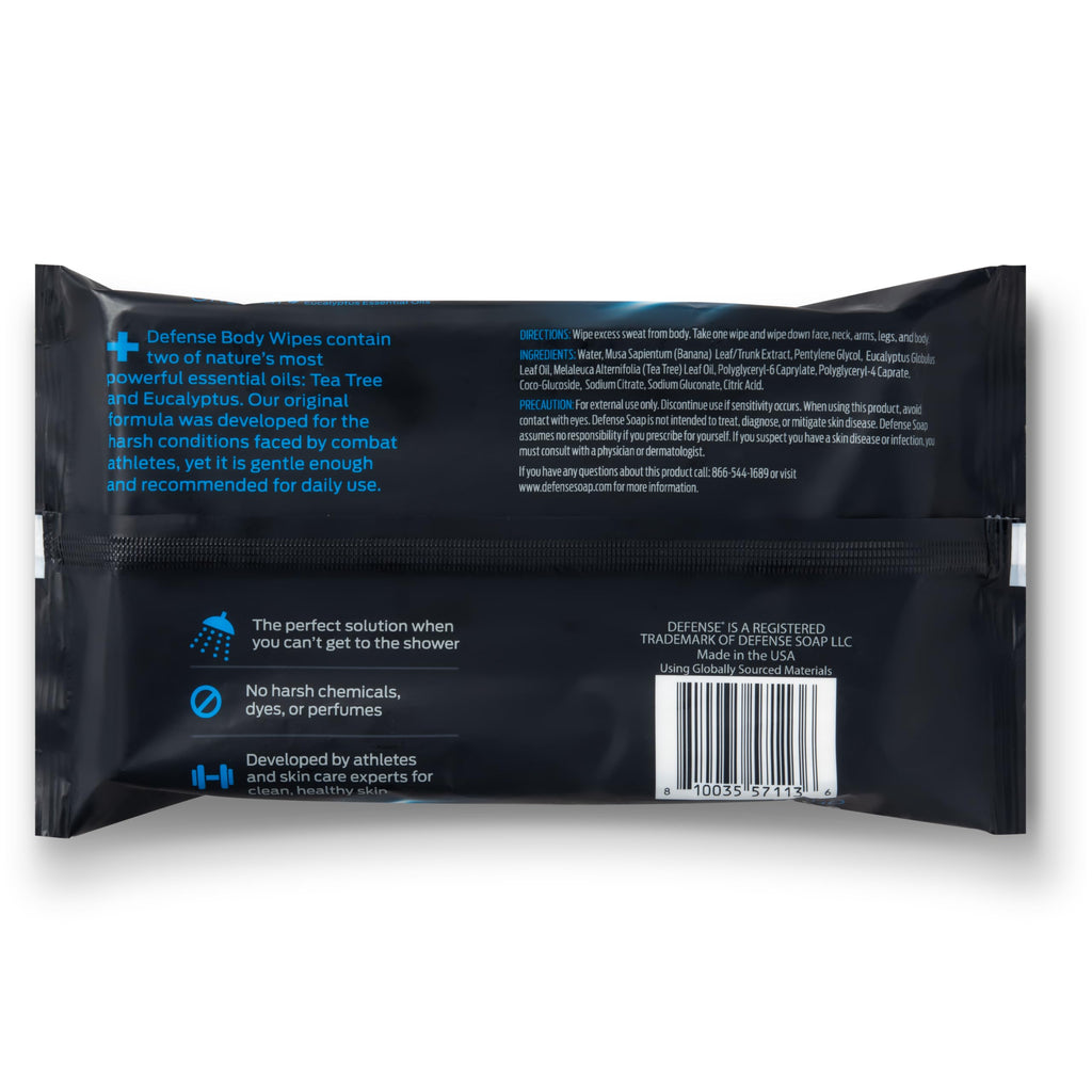 Defense Soap All Natural Tea Tree Body Wipes

