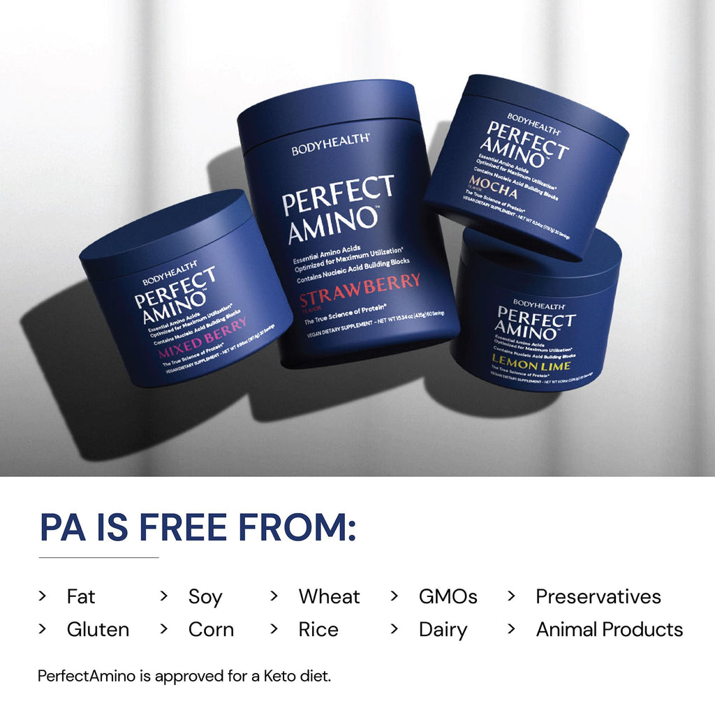 BodyHealth PerfectAmino Powder - BCAA & EAA for Muscle Recovery

