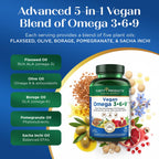 Purity Vegan Omega Three Six Nine Five-in-One Fatty Acids

