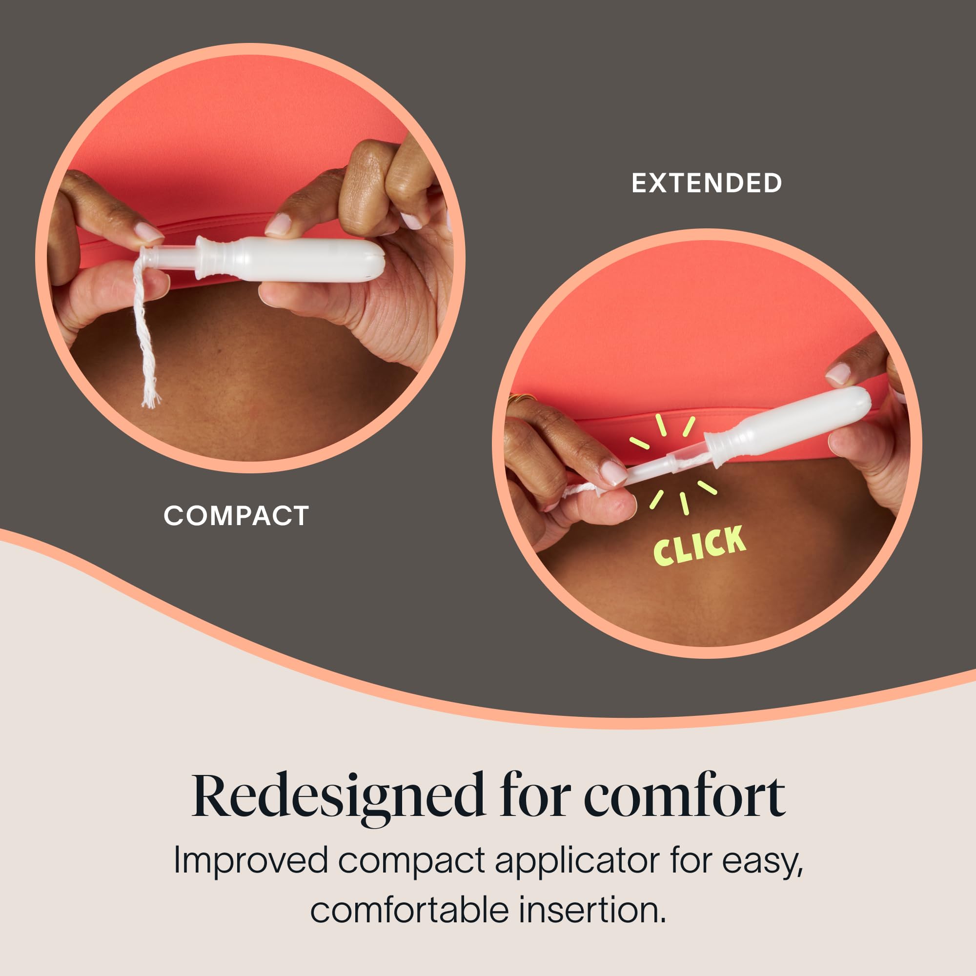 Cora Organic Cotton Feminine Care with Easy-Grip Applicator

