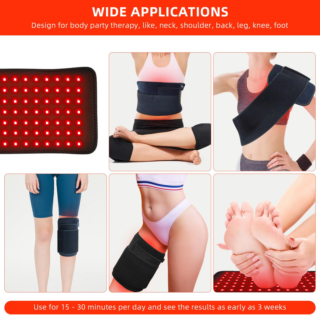 Bonodave Red Light Therapy Pad | Wrap Belt for Body

