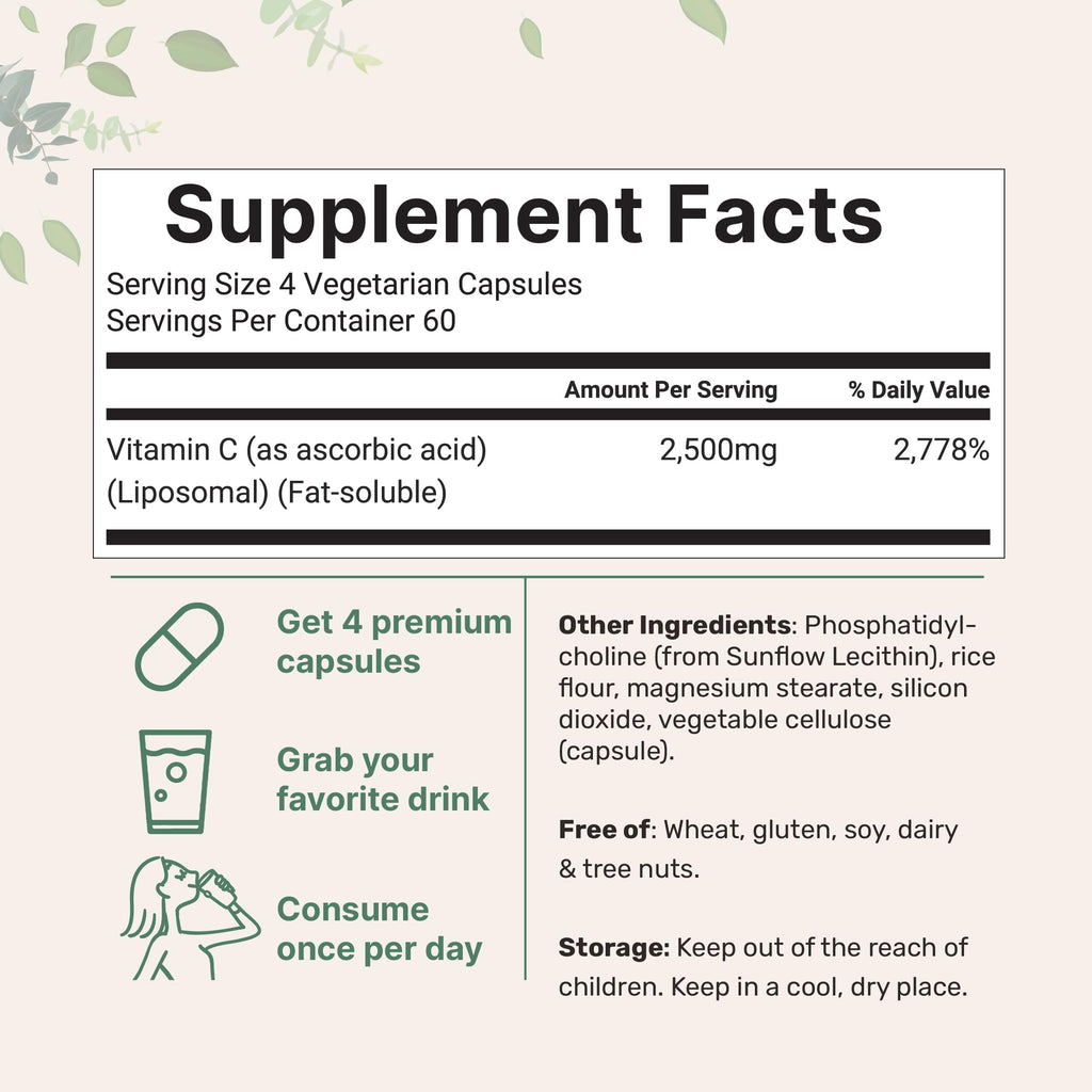 Micro Ingredients Liposomal Vitamin C - Immune Support

