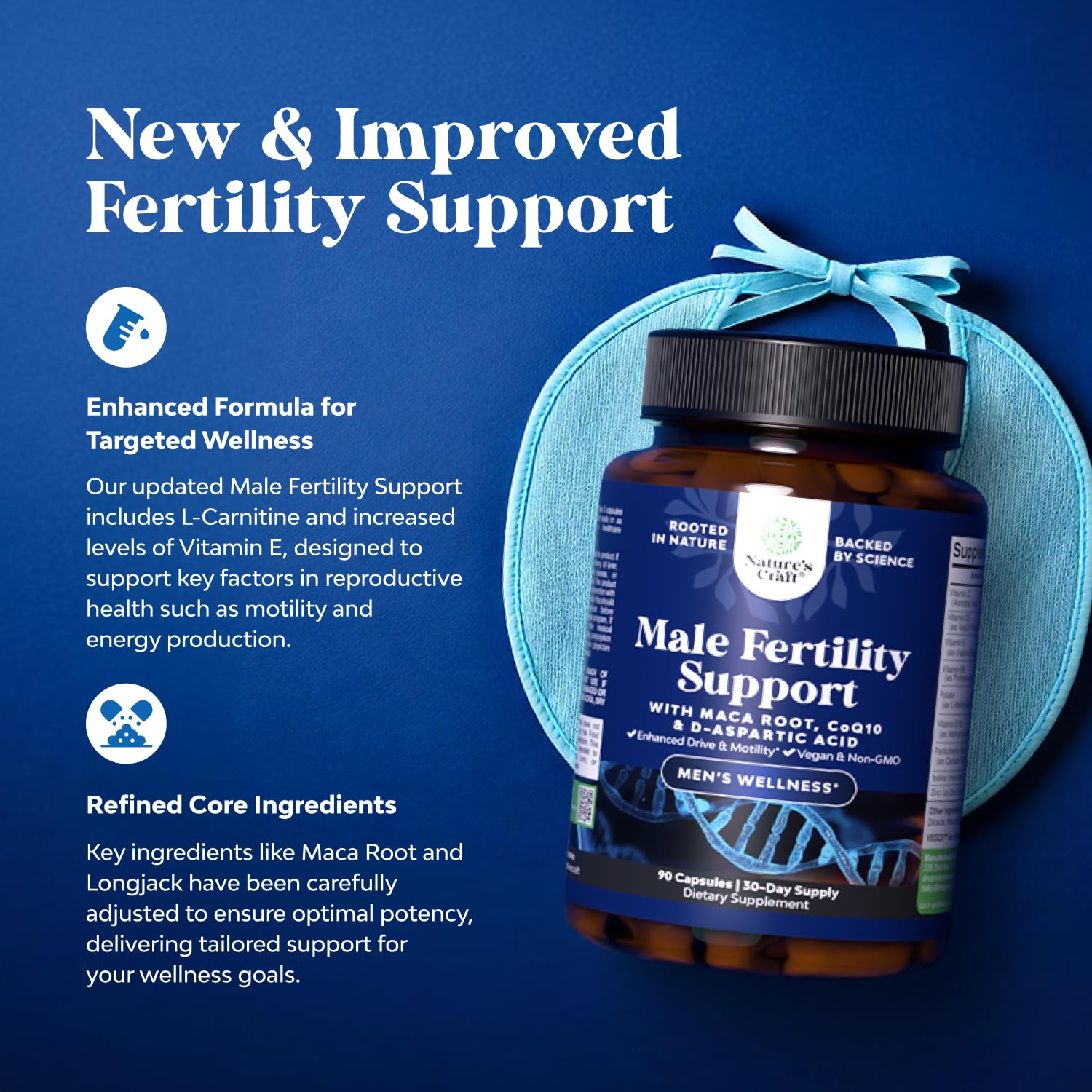 Male Fertility Supplement with CoQ10 & Maca

