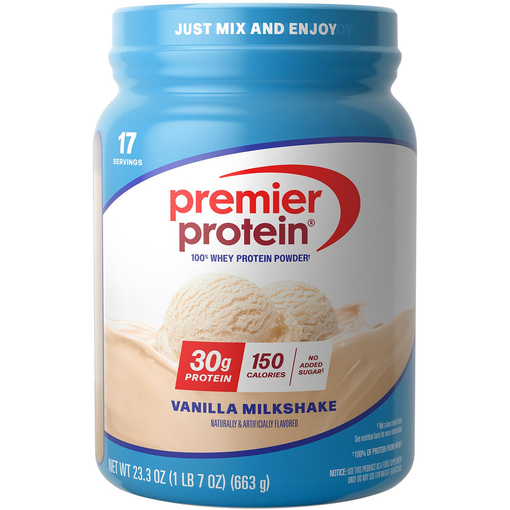 Premier Protein Powder 30g Protein, No Added Sugar, 100% Whey, Keto Friendly