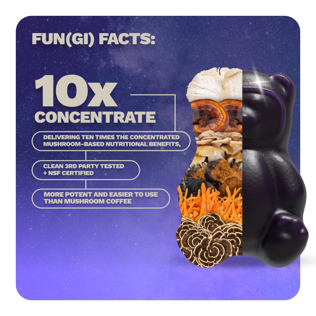 Grüns Nutrops Mushroom Gummies for Brain Health

