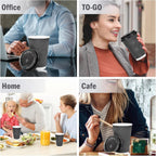 Lamosi Insulated Coffee Cups with Lids | To-Go Paper Cups

