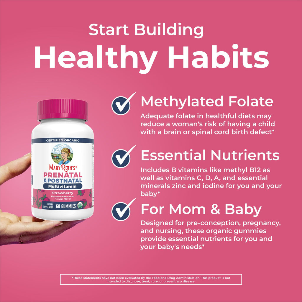 MaryRuth's Organics Prenatal & Postnatal Gummies

