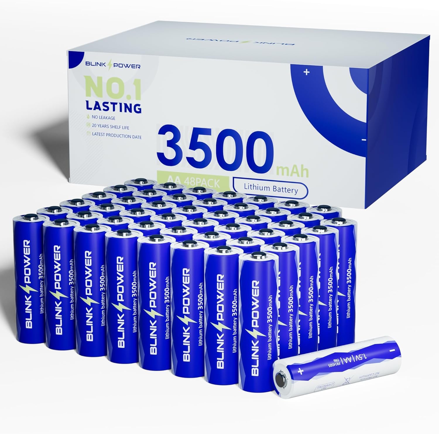 Blinkspower AA Lithium Battery 3500mAh Non-Rechargeable