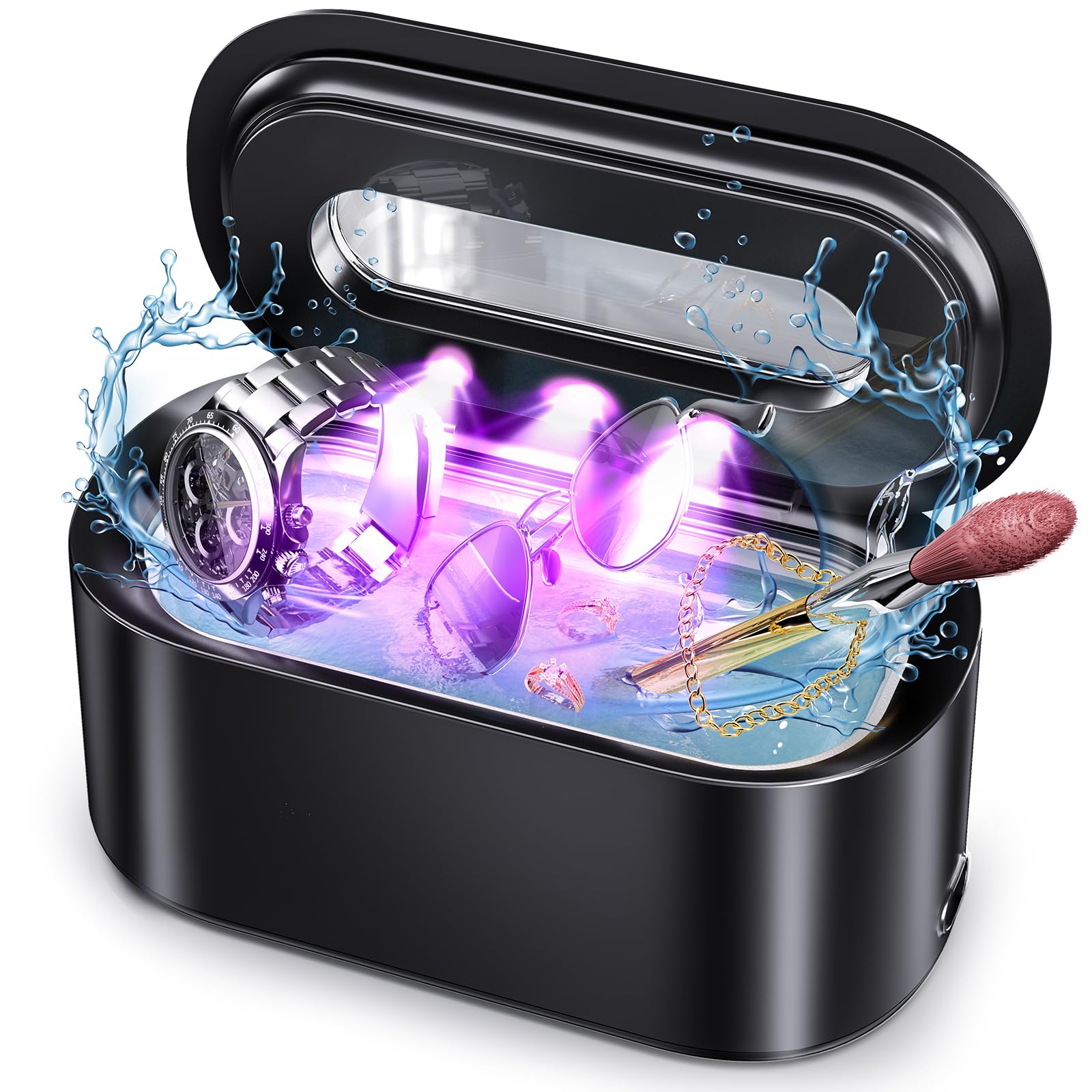 Ultrasonic Jewelry Cleaner 48KHz 30W Dual Modes 150ml

